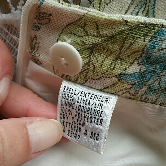 Talbots 100% linen skirt - Picture 2 of 4